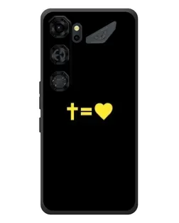 Чехол для ZTE Nubia Neo 5 GT 5G с картинкой «Сердце и Крест»
