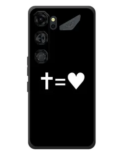 Чехол для ZTE Nubia Neo 5 GT 5G с картинкой «Крест и Сердце»