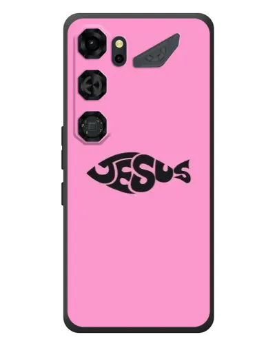 Чехол для ZTE Nubia Neo 5 GT 5G с картинкой «Розовый символ  Jesus»