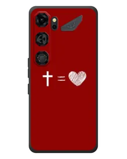 Чехол для ZTE Nubia Neo 5 GT 5G с картинкой «Уравнение любви»