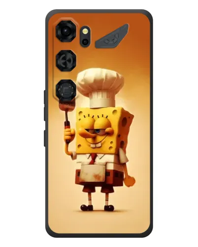 Чохол для ZTE Nubia Neo 5 GT 5G з картинкою «Губка Боб кухар»
