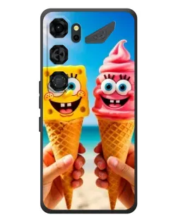 Чохол для ZTE Nubia Neo 5 GT 5G з картинкою «Спанч Боб морозиво»