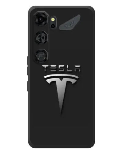 Чохол для ZTE Nubia Neo 5 GT 5G з картинкою «Сталевий логотип Tesla»