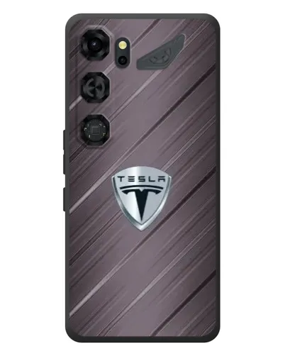 Чохол для ZTE Nubia Neo 5 GT 5G з картинкою «Металева текстура Tesla»
