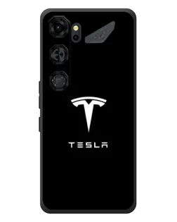 Чохол для ZTE Nubia Neo 5 GT 5G з картинкою «Tesla White Logo»