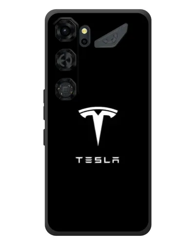 Чохол для ZTE Nubia Neo 5 GT 5G з картинкою «Tesla White Logo»