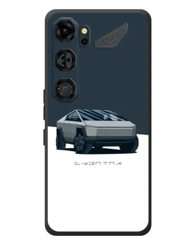 Чохол для ZTE Nubia Neo 5 GT 5G з картинкою «Сріблястий Cybertruck Tesla»