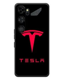 Чохол для ZTE Nubia Neo 5 GT 5G з картинкою «Tesla Red Logo»