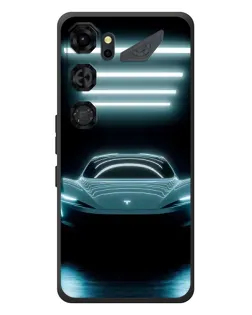 Чохол для ZTE Nubia Neo 5 GT 5G з картинкою «Tesla в неоні»