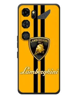 Чохол для ZTE Nubia Neo 5 GT 5G з картинкою «Lamborghini Stripe жовтий»