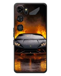 Чохол для ZTE Nubia Neo 5 GT 5G з картинкою «Lamborghini у вогні»