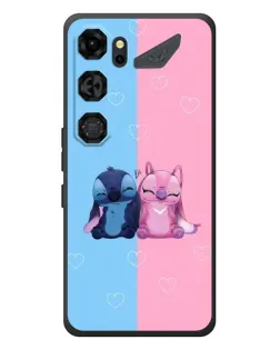 Чохол для ZTE Nubia Neo 5 GT 5G з картинкою «Stitch та Angel Love»