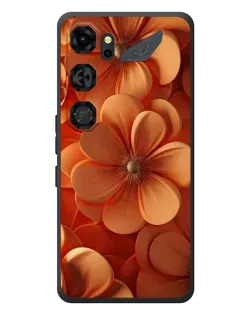 Чохол для ZTE Nubia Neo 5 GT 5G з картинкою «Помаранчева макро квітка»
