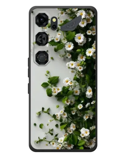 Чехол для ZTE Nubia Neo 5 GT 5G с картинкой «Ветка мелких белых цветов»