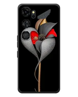Чохол для ZTE Nubia Neo 5 GT 5G з картинкою «Срібна фантазійна квітка»
