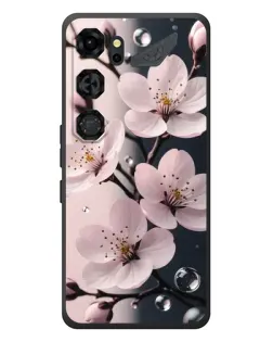 Чохол для ZTE Nubia Neo 5 GT 5G з картинкою «Ніжня сакура та краплі»