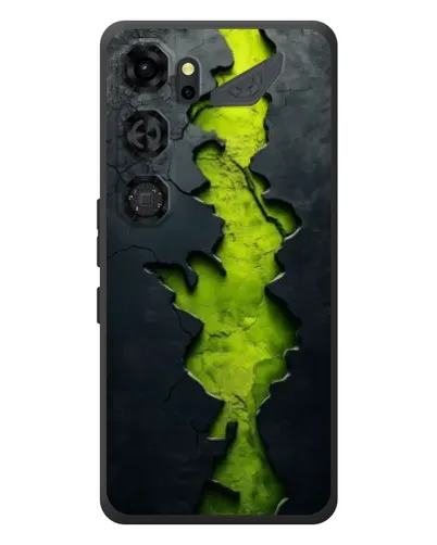 Чехол для ZTE Nubia Neo 5 GT 5G с картинкой «Салатовый разлом скалы» Чехол для ZTE Nubia Neo 5 GT 5G с картинкой «Салатовый разлом скалы»