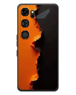 Чохол для ZTE Nubia Neo 5 GT 5G з картинкою «Помаранчевий розлом»