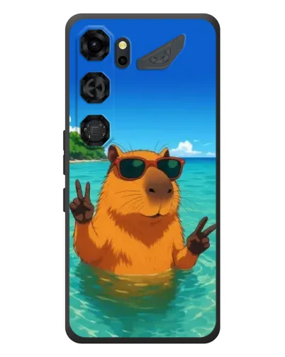 Чехол для ZTE Nubia Neo 5 GT 5G с картинкой «Морская капибара»