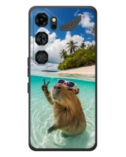 Чохол для ZTE Nubia Neo 5 GT 5G з картинкою «Капібара на морі»