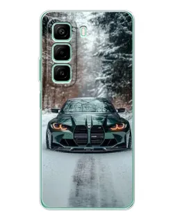 Чохол для ZTE Nubia Neo 5 GT з картинкою «BMW у зимовому лісі»