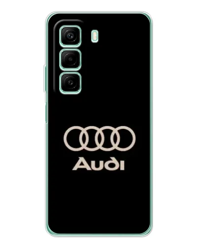Чохол для ZTE Nubia Neo 5 GT з картинкою «Audi — золотий логотип»