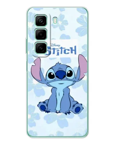 Чехол для ZTE Nubia Neo 5 GT с картинкой «Stitch среди цветов»