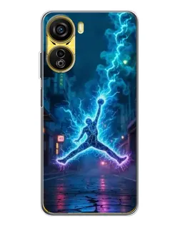 Чехол для ZTE Nubia Neo 5G с картинкой «Jordan Gold Jumpman»