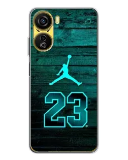 Чехол для ZTE Nubia Neo 5G с картинкой «Jordan Cyan 23»