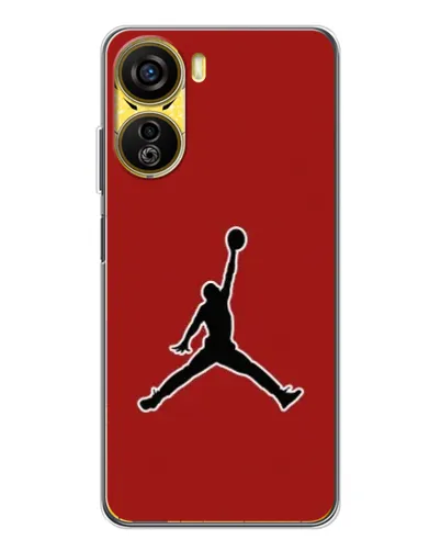 Чехол для ZTE Nubia Neo 5G с картинкой «Jordan Red Back» Чехол для ZTE Nubia Neo 5G с картинкой «Jordan Red Back»