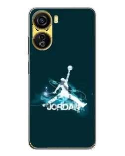 Чехол для ZTE Nubia Neo 5G с картинкой «Jordan Blue Fire»