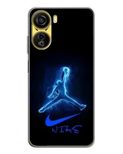 Чехол для ZTE Nubia Neo 5G с картинкой «Jordan Neon Blue»