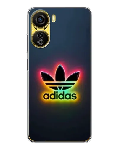 Чехол для ZTE Nubia Neo 5G с картинкой «Неоновый Adidas»