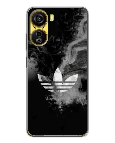 Чехол для ZTE Nubia Neo 5G с картинкой «Абстрактный дым Adidas»