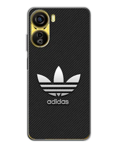 Чехол для ZTE Nubia Neo 5G с картинкой «Adidas Карбоновая текстура»