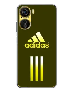 Чехол для ZTE Nubia Neo 5G с картинкой «Оливковый градиент Adidas»