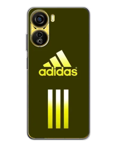 Чехол для ZTE Nubia Neo 5G с картинкой «Оливковый градиент Adidas»