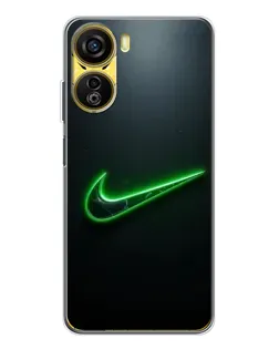Чехол для ZTE Nubia Neo 5G с картинкой «Неоновый контур Nike»