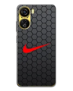 Чехол для ZTE Nubia Neo 5G с картинкой «Nike — карбоновая сетка»