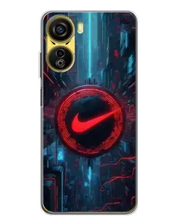 Чехол для ZTE Nubia Neo 5G с картинкой «Техногенный стиль Nike»