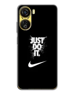Чехол для ZTE Nubia Neo 5G с картинкой «Текстовый принт Nike»