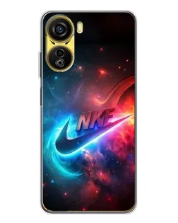 Чехол для ZTE Nubia Neo 5G с картинкой «Огненный логотип Nike»