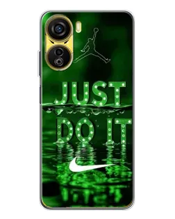 Чехол для ZTE Nubia Neo 5G с картинкой «Зеленый неоновый Nike»