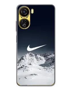 Чехол для ZTE Nubia Neo 5G с картинкой «Nike — зимние горы»