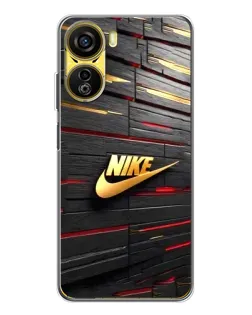Чехол для ZTE Nubia Neo 5G с картинкой «Золотой Nike на металле»