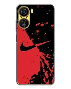 Чохол для ZTE Nubia Neo 5G з картинкою «Червоні бризки Nike»