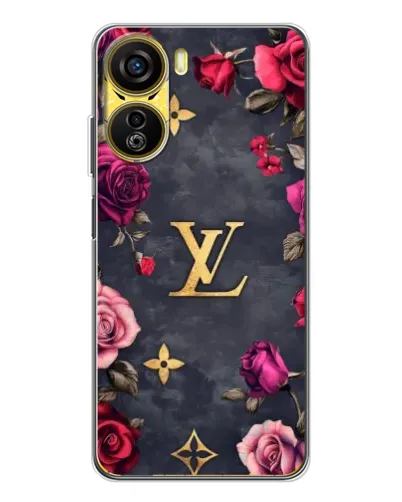 Чехол для ZTE Nubia Neo 5G с картинкой «Цветочный Louis Vuitton»