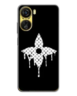Чехол для ZTE Nubia Neo 5G с картинкой «Цветочная монограмма»