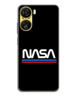 Чехол для ZTE Nubia Neo 5G с картинкой «NASA — классика Red Blue»