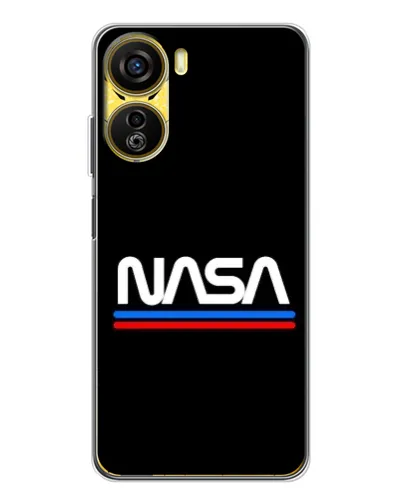 Чехол для ZTE Nubia Neo 5G с картинкой «NASA — классика Red Blue» Чехол для ZTE Nubia Neo 5G с картинкой «NASA — классика Red Blue»